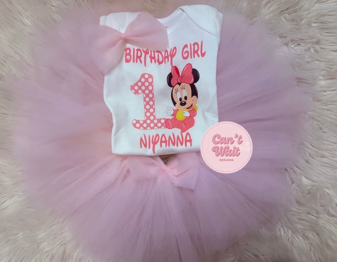 Custom Minnie Mouse Tutu Set