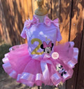 Custom Minnie Mouse Tutu Set With ribbon trim