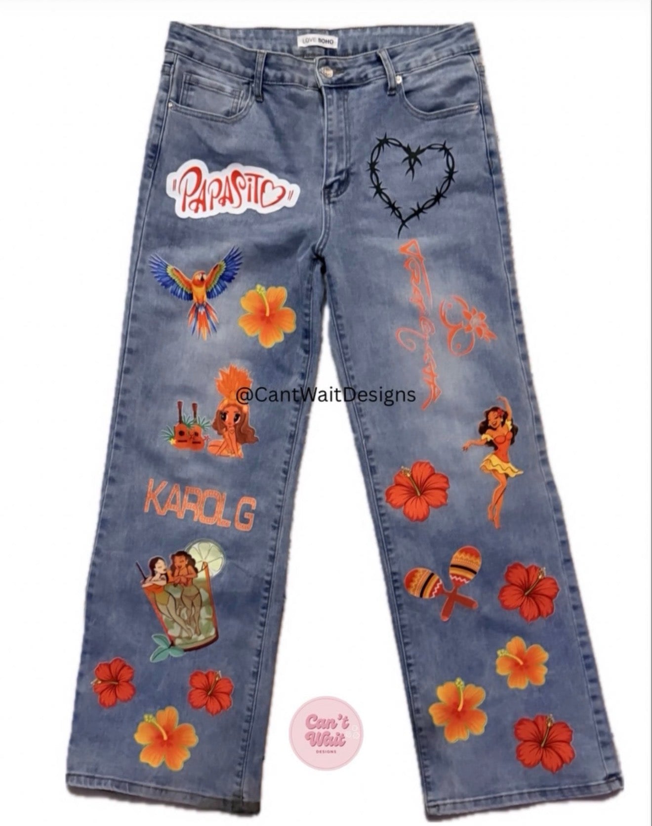 Karol G Tropicoqueta DTF Prints for iron on
